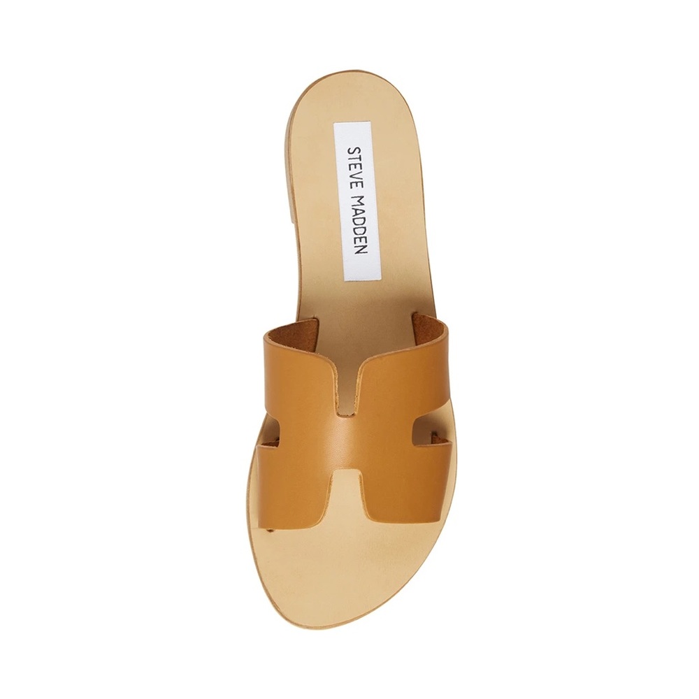 Steve Madden Greece sandal in cognac
